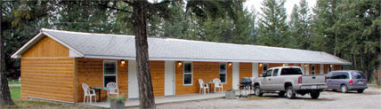 6 room motel with 2 double rooms and 4 single rooms